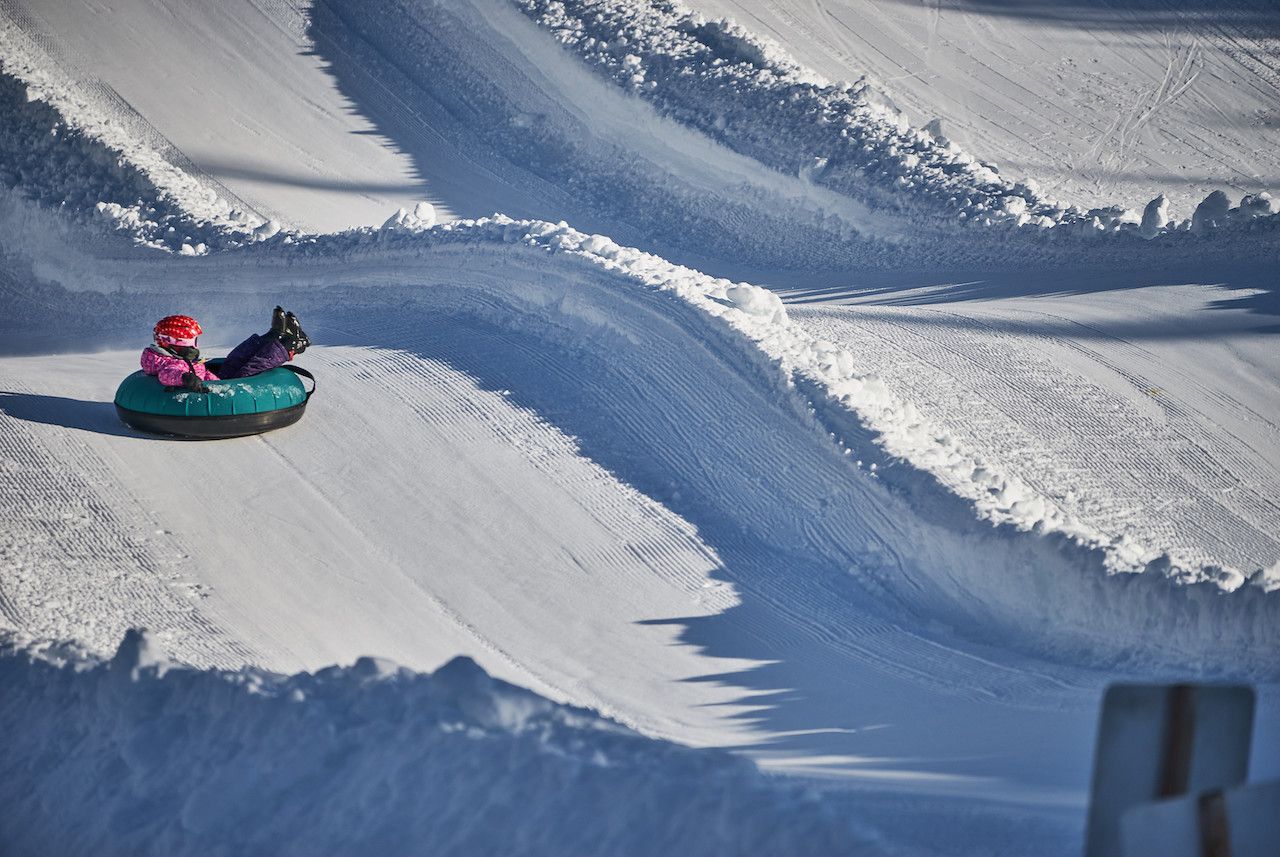what to do in winter in banff - tubing