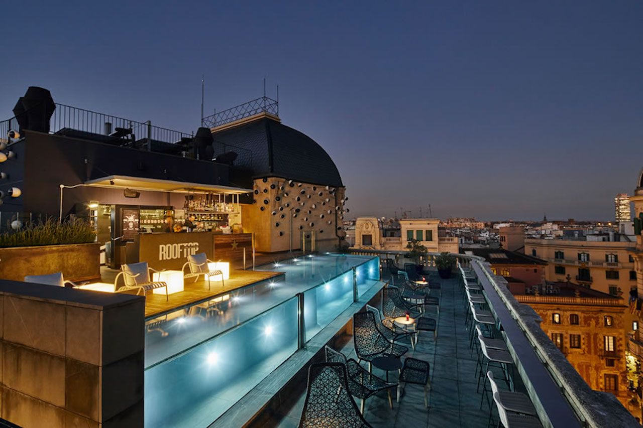 ohla rooftop bar in Barcelona