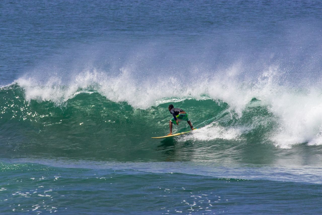 coiba island surfer