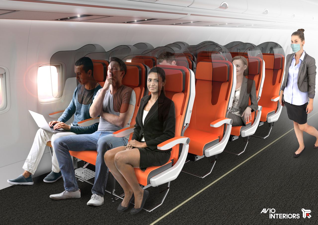 Glassafe seat avio interiors