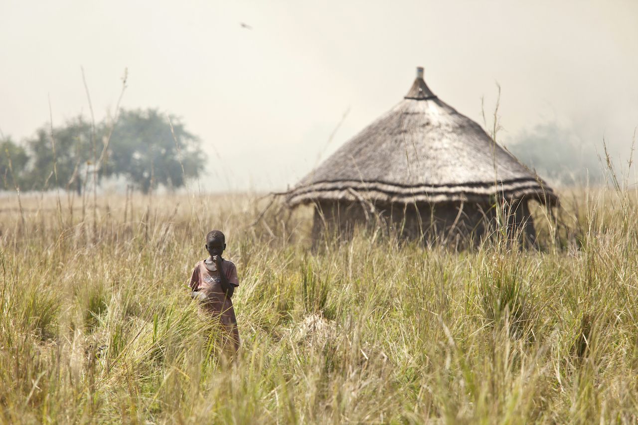Tukels in South Sudan