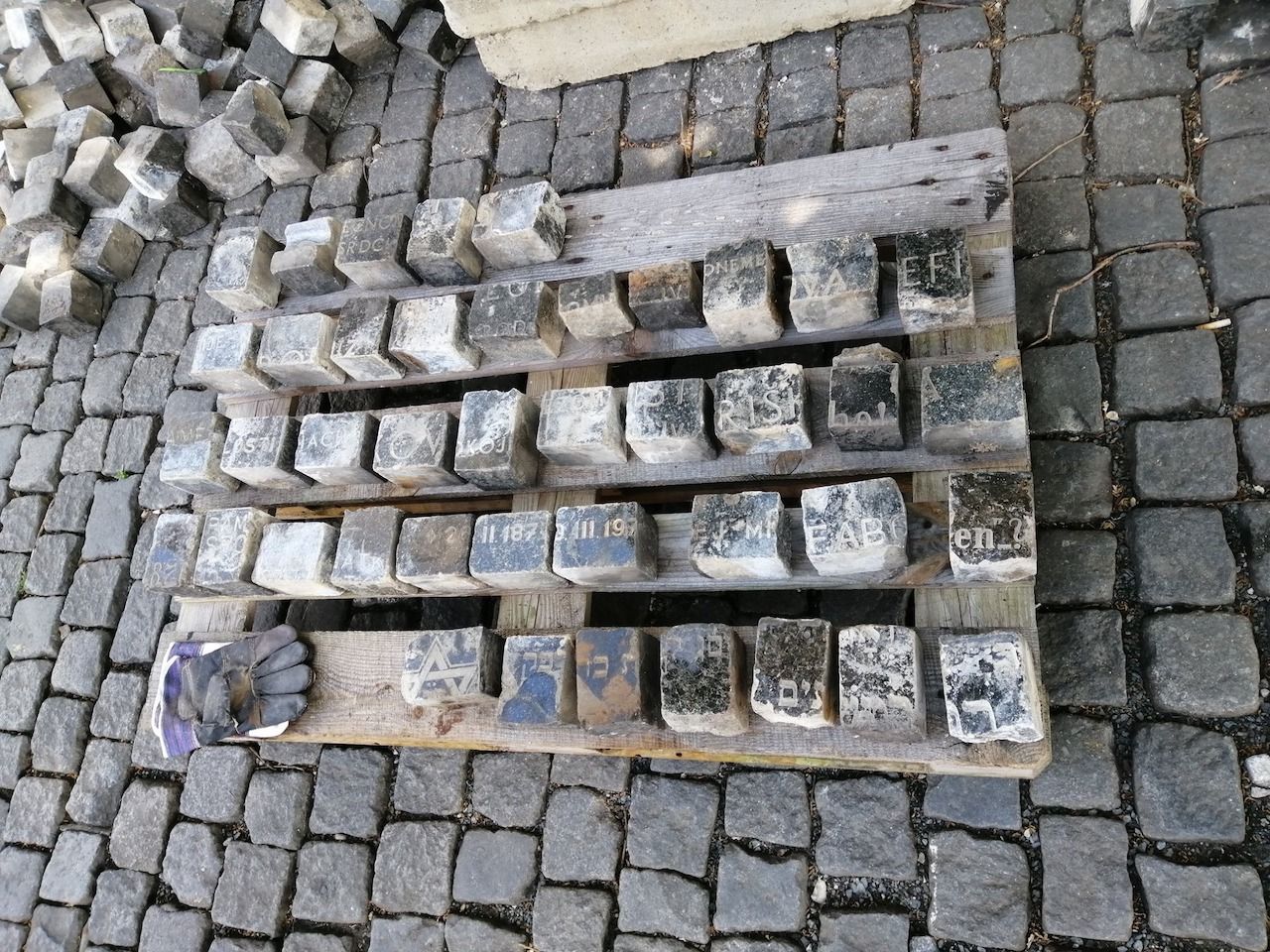 Gravestones in Prague