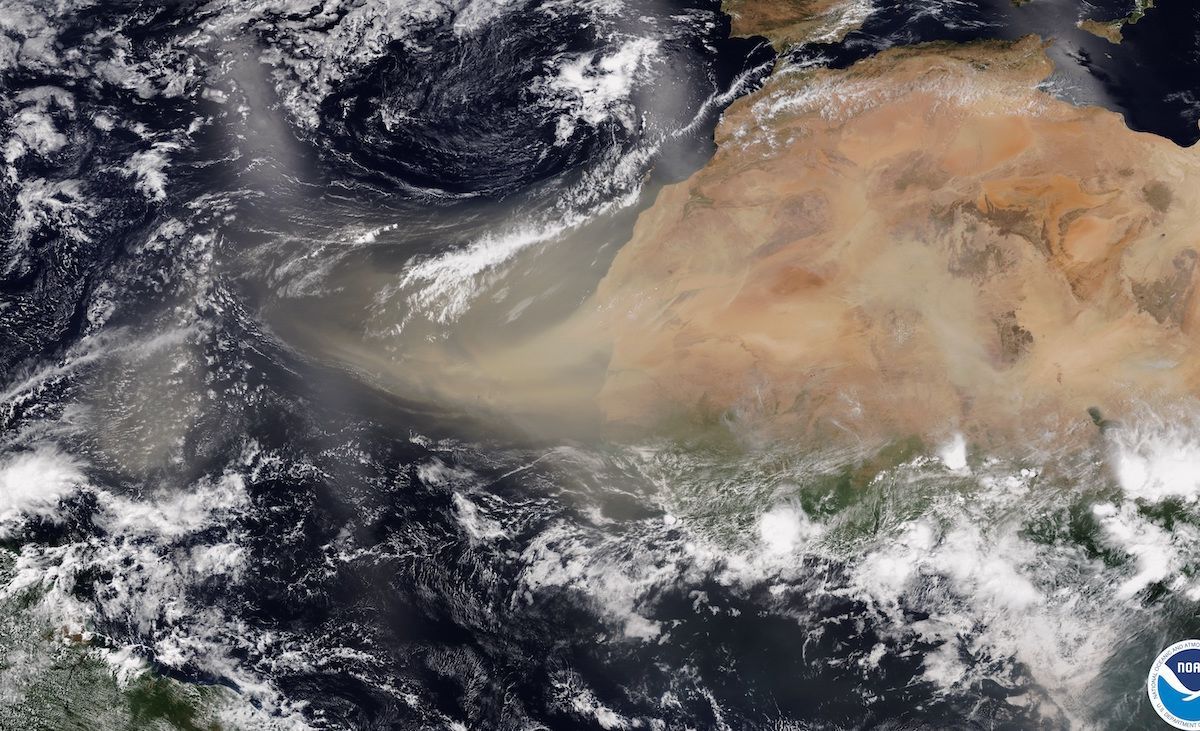 Sahara dust cloud coming to the United States