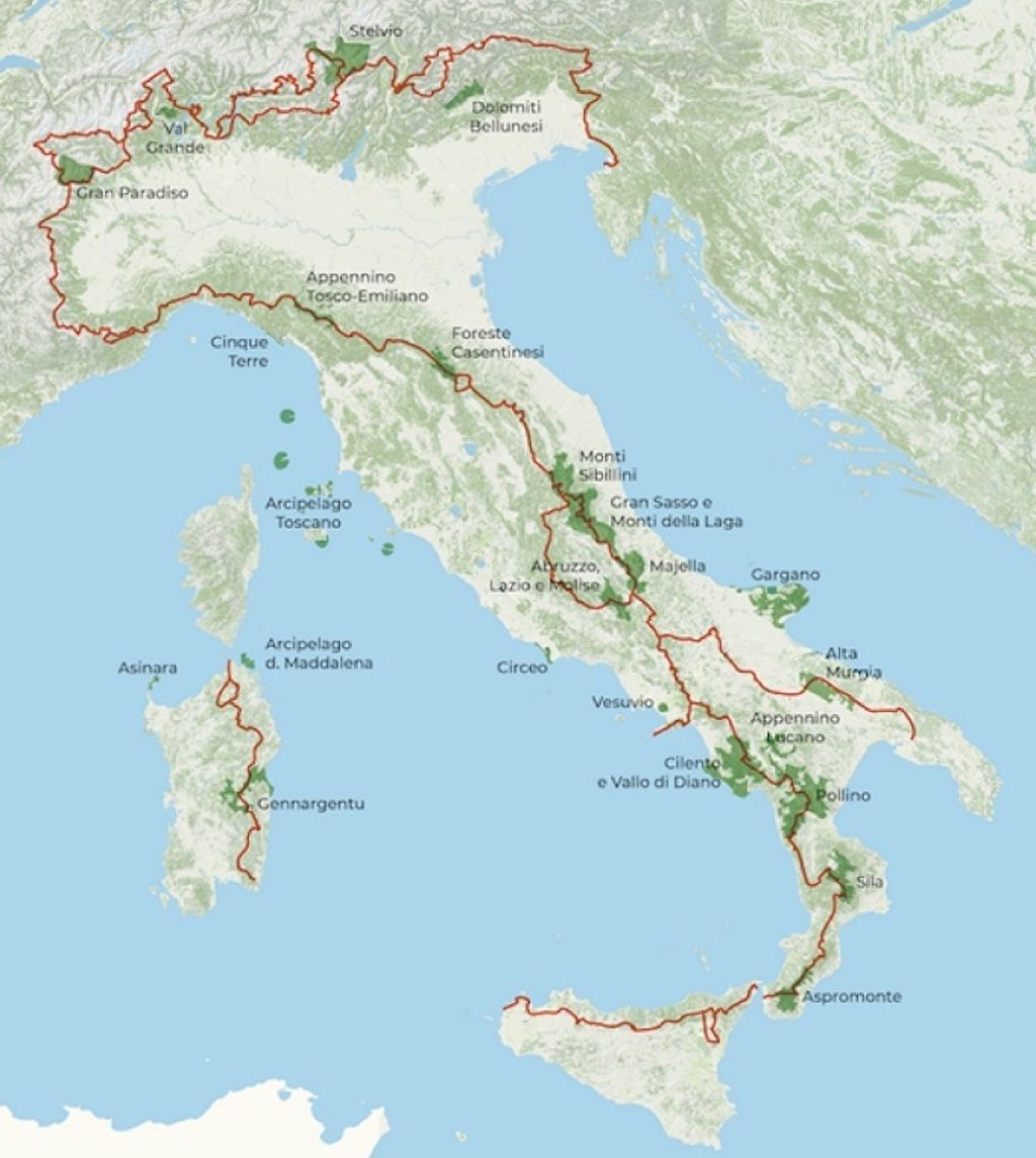Italy Trail of the Parks