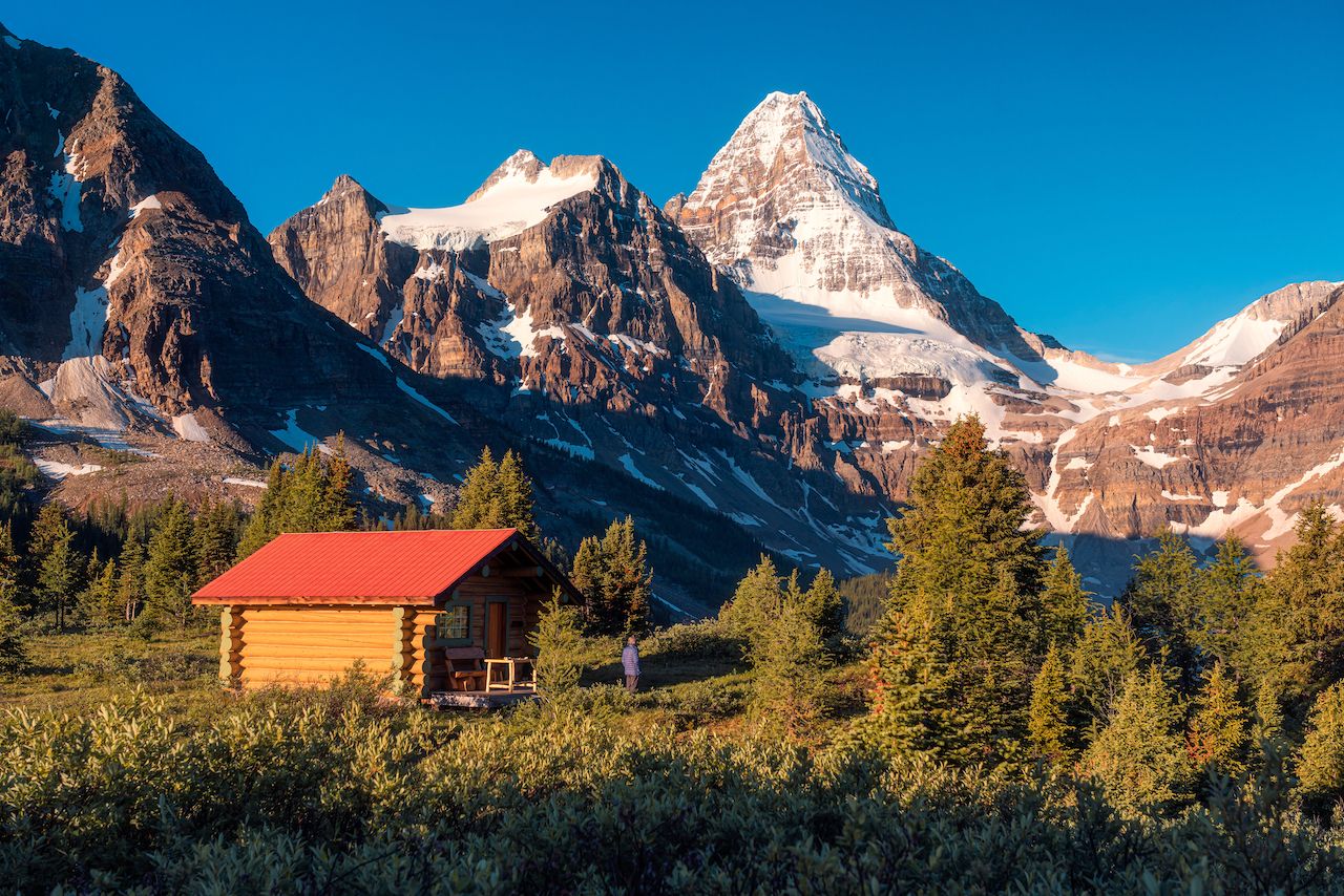 canada national parks - cabin at mount assiniboine provincial park in bc 