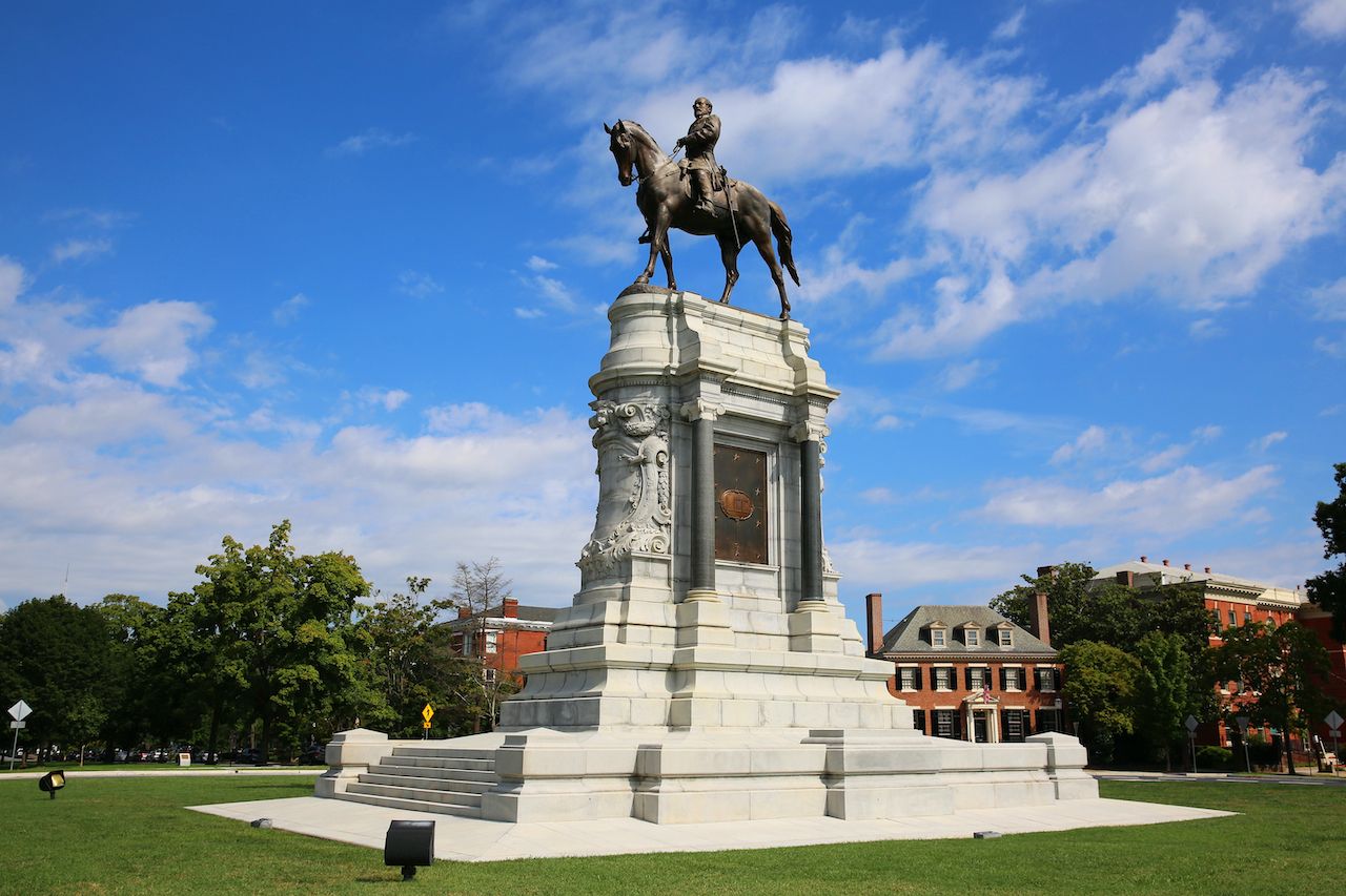 Robert E. Lee Monument on Monument Avenue in Richmond