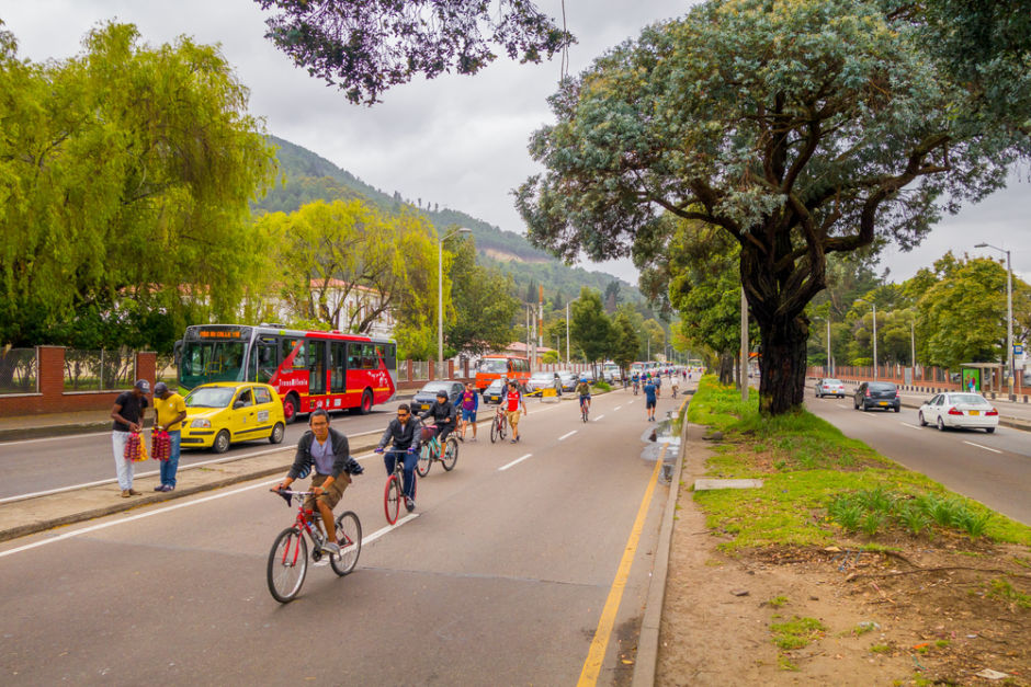 ciclovía de Bogotá