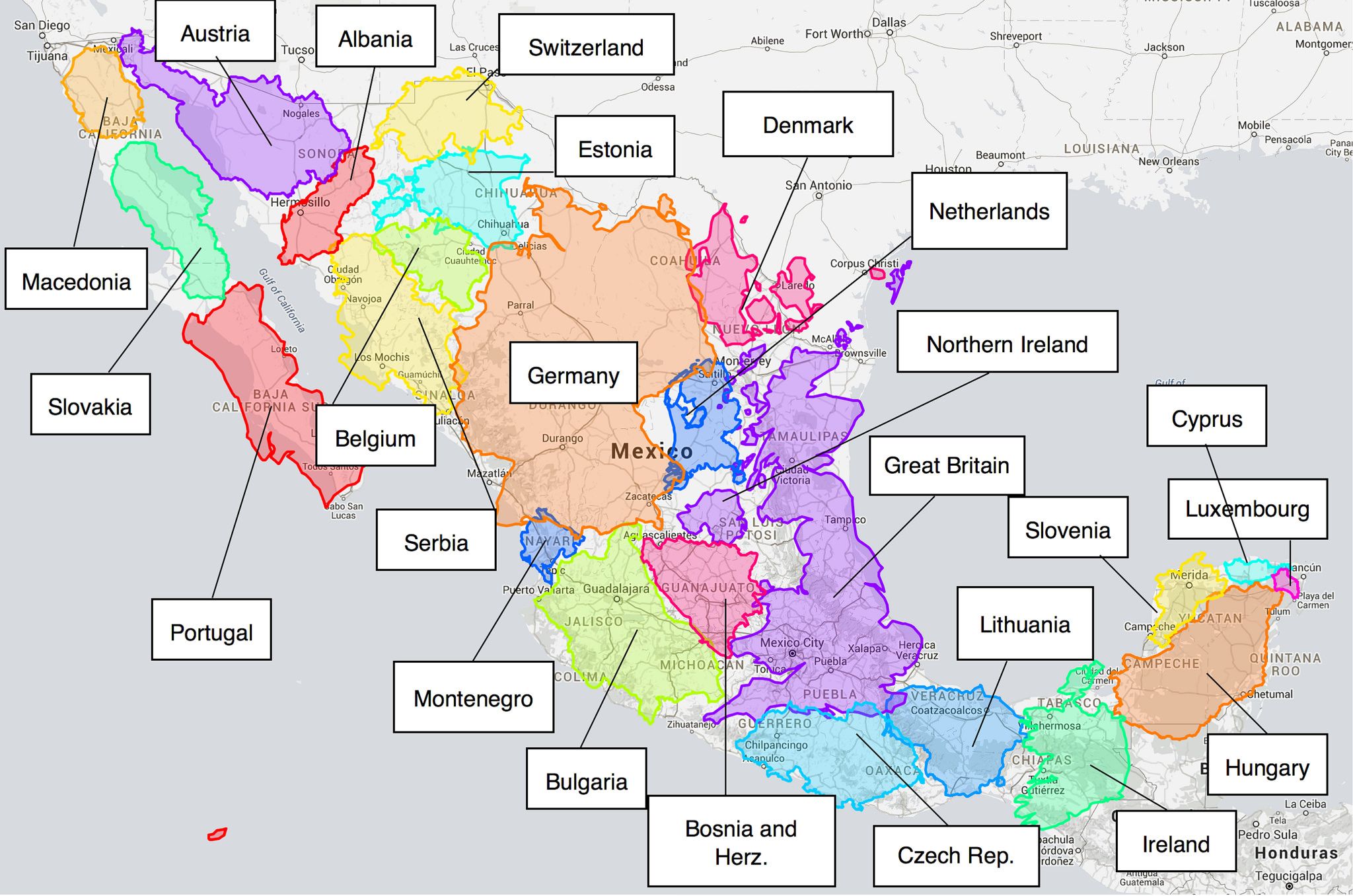 10 mapas de México que te sorprenderán - Matador Español