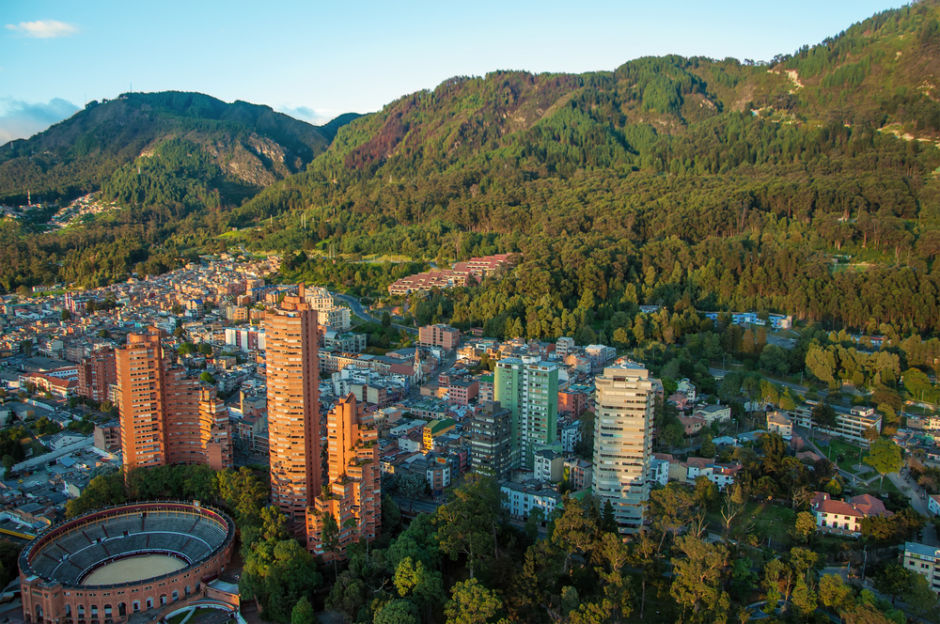 vista panorámica de Bogotá