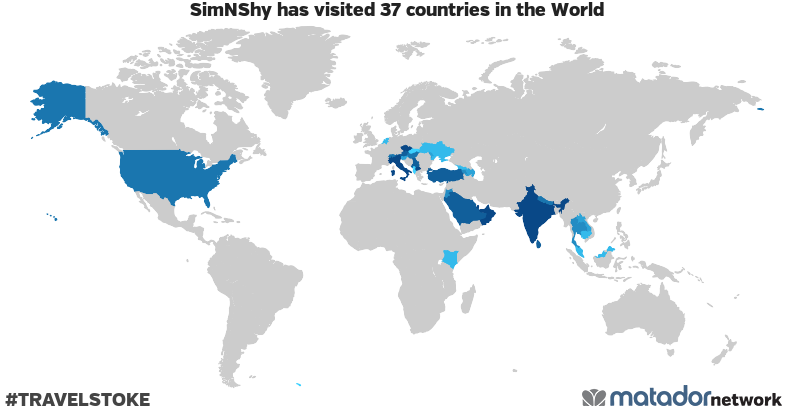 SimNShy’s Travel Map