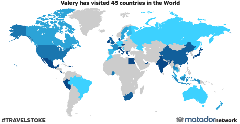 Valery’s Travel Map