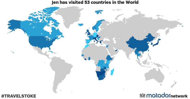 Jen’s Travel Map
