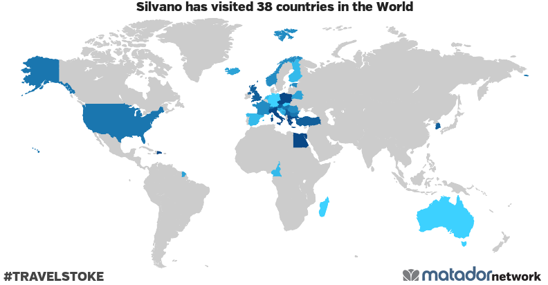 Silvano’s Travel Map