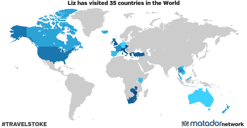 Liz’s Travel Map