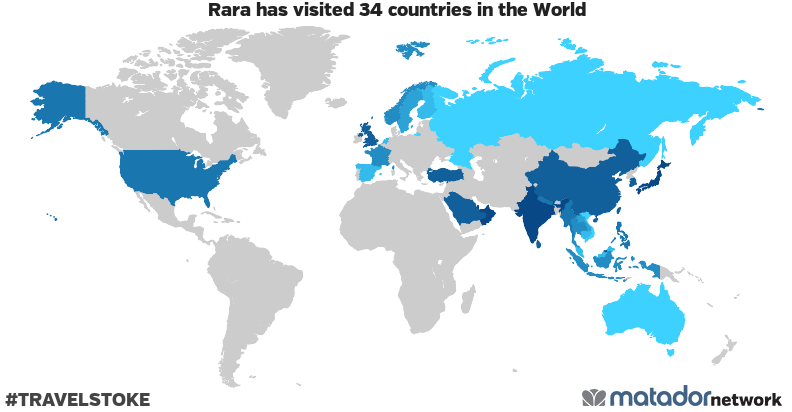 Rara’s Travel Map
