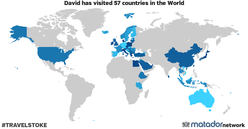David’s Travel Map