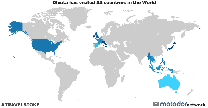 Dhieta’s Travel Map