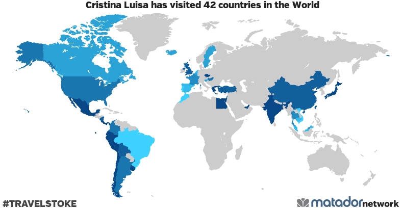 Cristina Luisa’s Travel Map