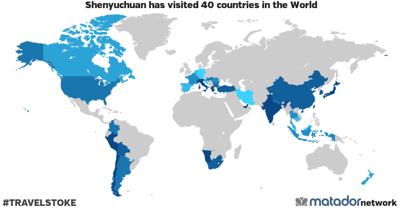 Shenyuchuan’s Travel Map