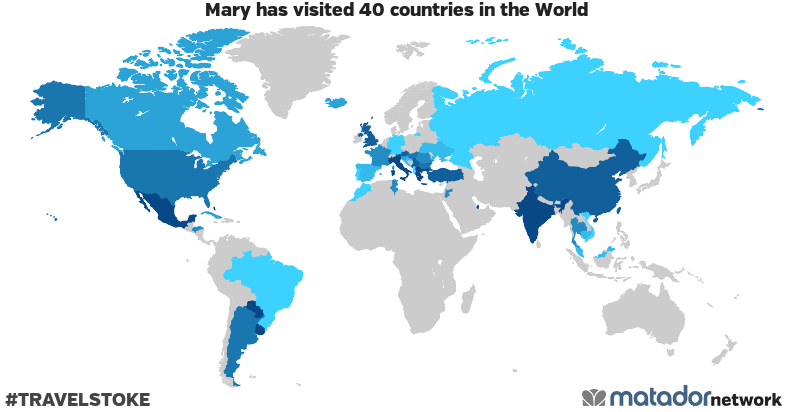 Mary’s Travel Map