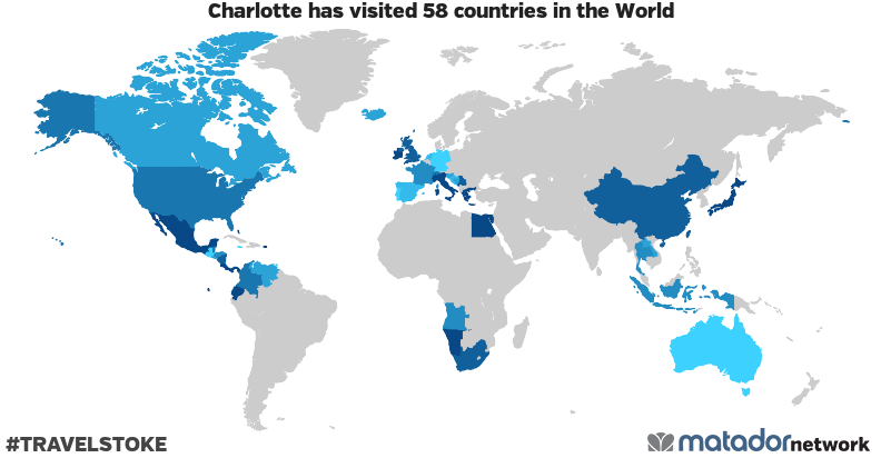 Charlotte’s Travel Map