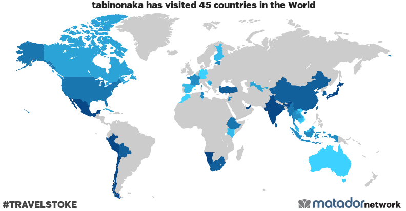 tabinonaka’s Travel Map