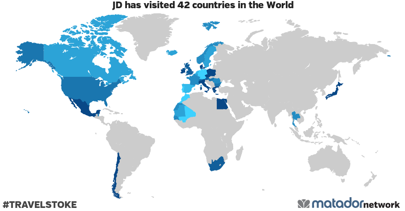 JD’s Travel Map