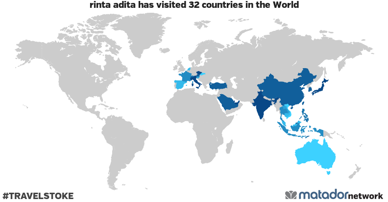 rinta adita’s Travel Map