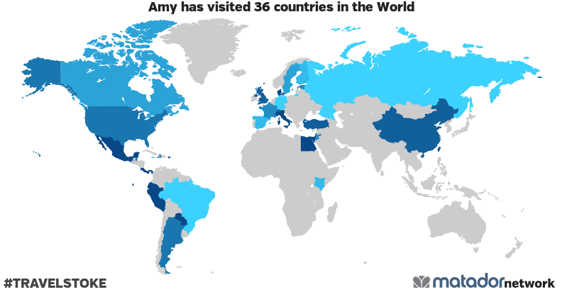 Amy’s Travel Map