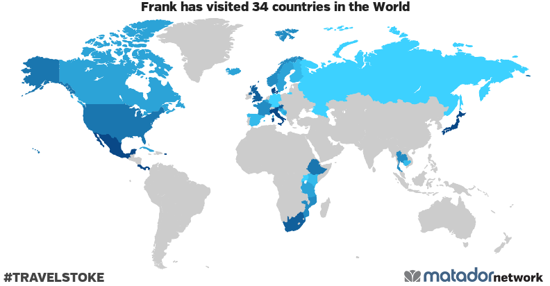 Frank’s Travel Map