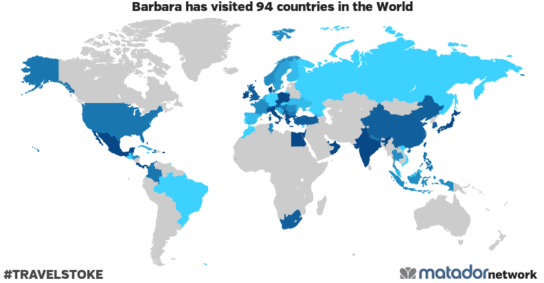 Barbara’s Travel Map