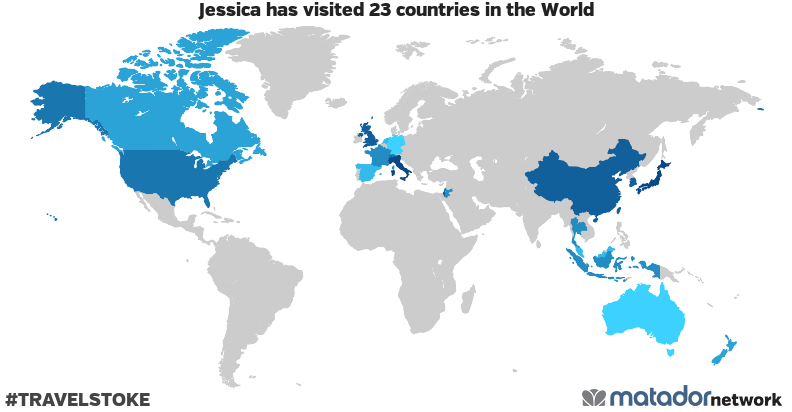 Jessica’s Travel Map