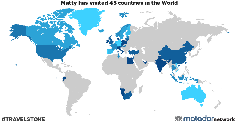 Matty’s Travel Map