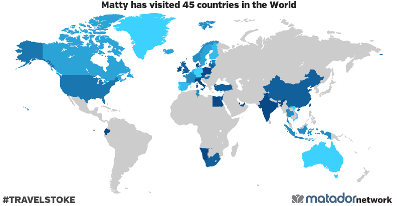 Mattys Travel Map