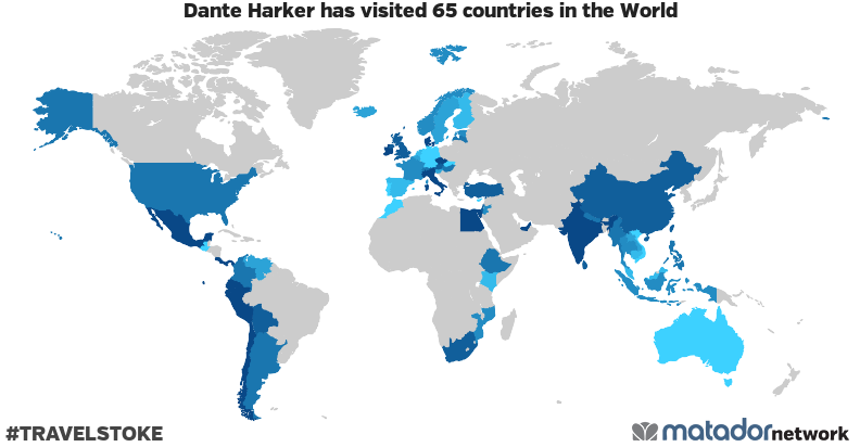 Dante Harker’s Travel Map