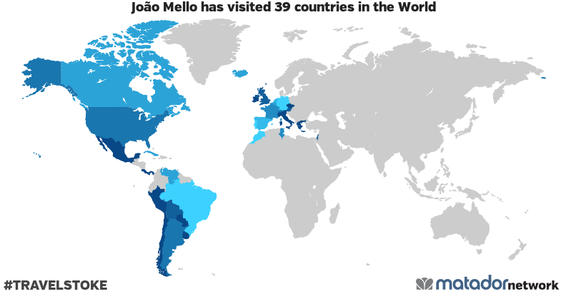 João Mello’s Travel Map