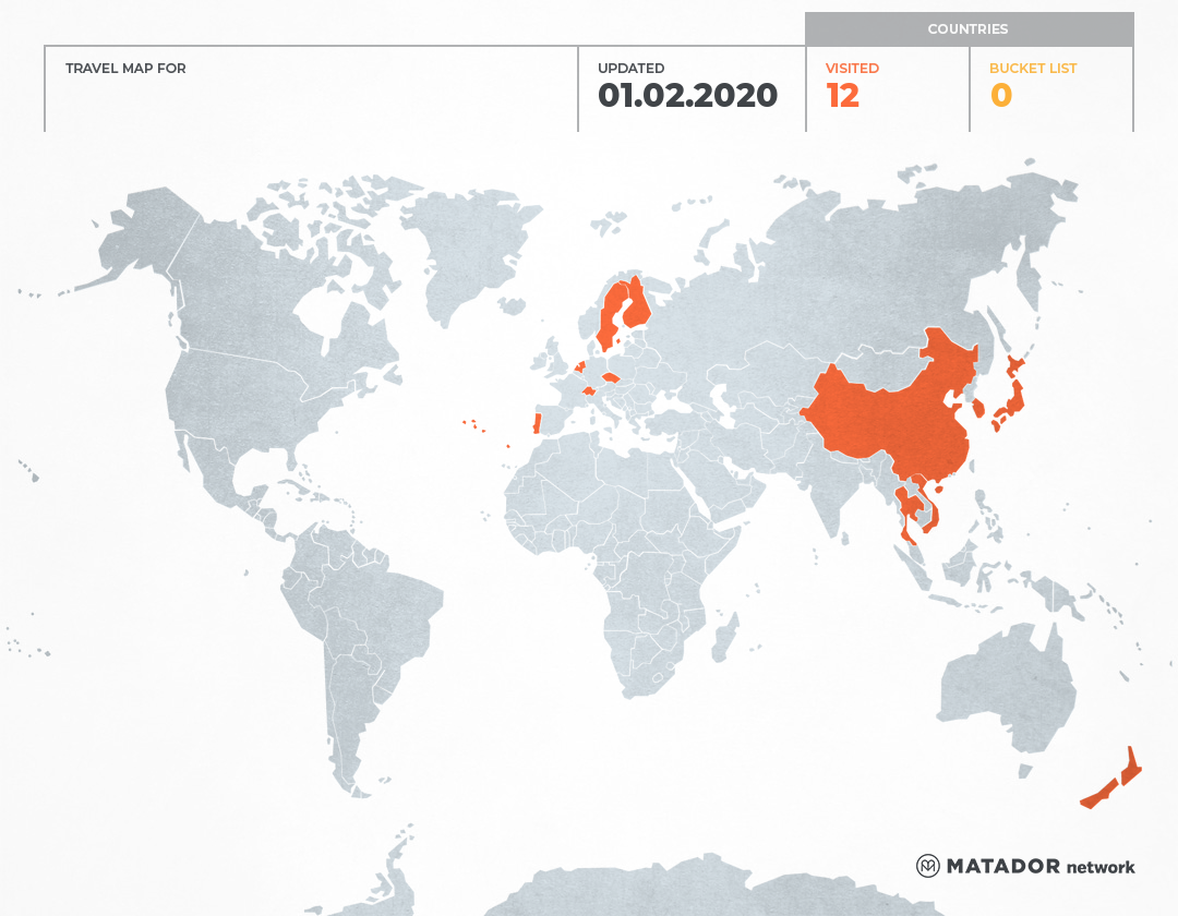 Peggy Wu’s Travel Map